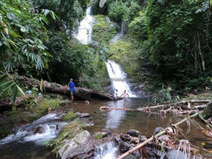 adventure, Dayak Bidayuh, durian, exotic, hiking, indigenous, jungle, Kampung Bidak, Malaysia, native, nature, outdoors, rainforest, waterfall, trekking, tribal, tribe, village, wild fruits