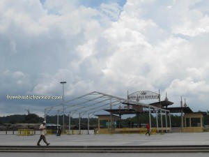 Borneo, chalets, Mardiah Resort, Old airport, Pasar Malam, Pasar Utama, Tourism, town, wet market