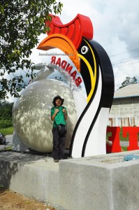 Bandar, hornbill sculpture, dayak bidayuh, Entikong, Kuching, Malaysia, news, Pontianak, 沙捞越, town, update, transborder, crossborder,