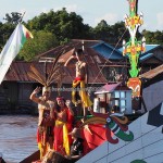 River Parade, festival budaya, Authentic, Borneo, Central Kalimantan, 中加里曼丹, Indonesia, cultural dance, native, Suku Dayak, event, Kahayan River, obyek wisata, tourist attraction, tribal, tribe,