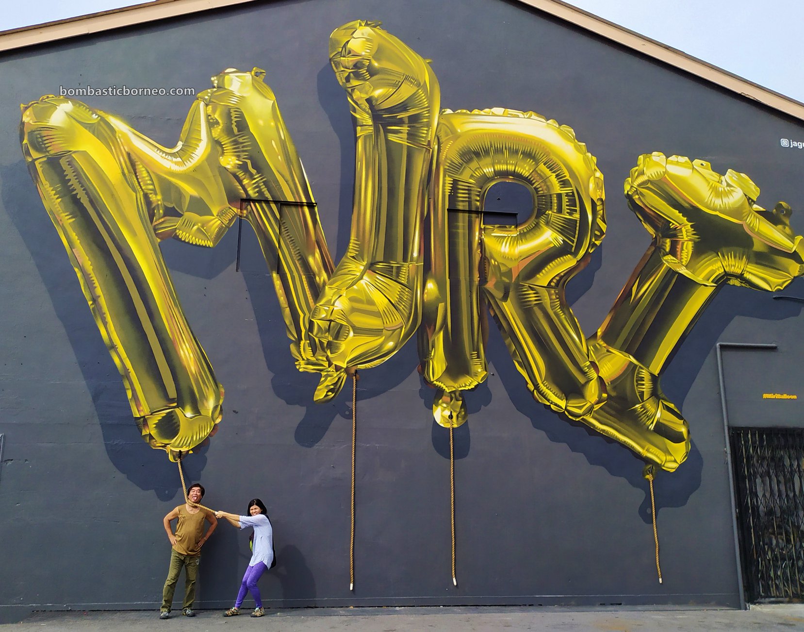 Miri Balloon, Street murals painting, backpackers, destination, Discover Miri City, exploration, Malaysia, Tourism, tourist attraction, Travel guide, Borneo, Sarawak, Miri